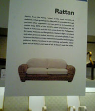 A shop sign in praise of rattan - from Abel and Haron's Spanking Blog