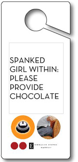 Spanked girl requires chocolate - from Abel and Haron's Spanking Blog